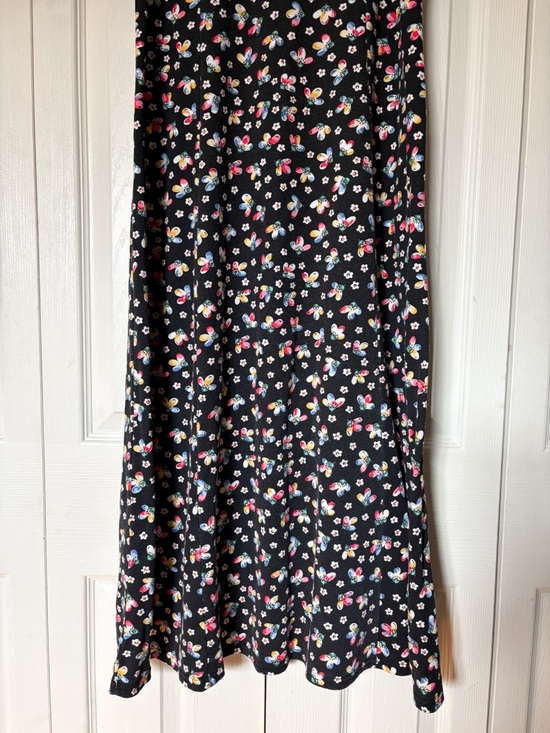 Y2K Vintage No Boundaries Women's Sheath Style Midi Dress Colorful Flower Print - Picture 7 of 12